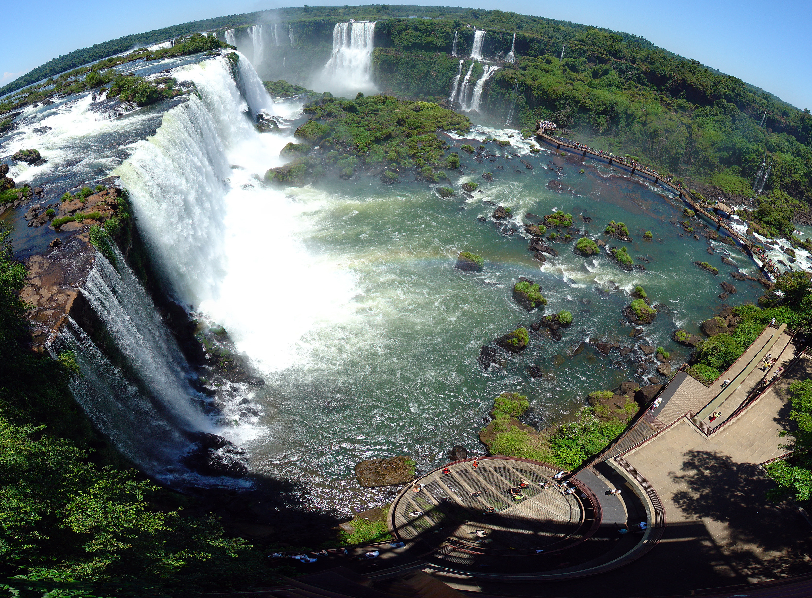 7.	Бразилия - Наблюдателна площадка на водопада Игуасу